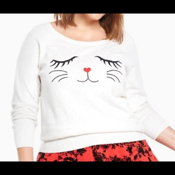 torrid Sweaters - Torrid pretty kitty sweater